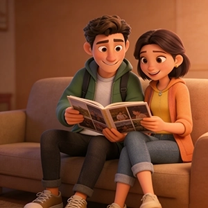 情侣成长笔记-扣扣传情