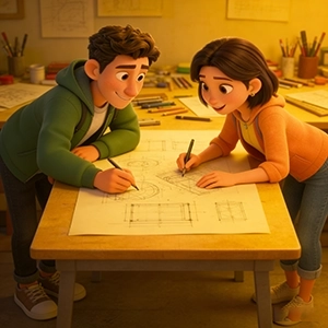 我的设计草图-扣扣传情