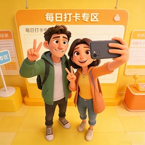 每日打卡专区-扣扣传情